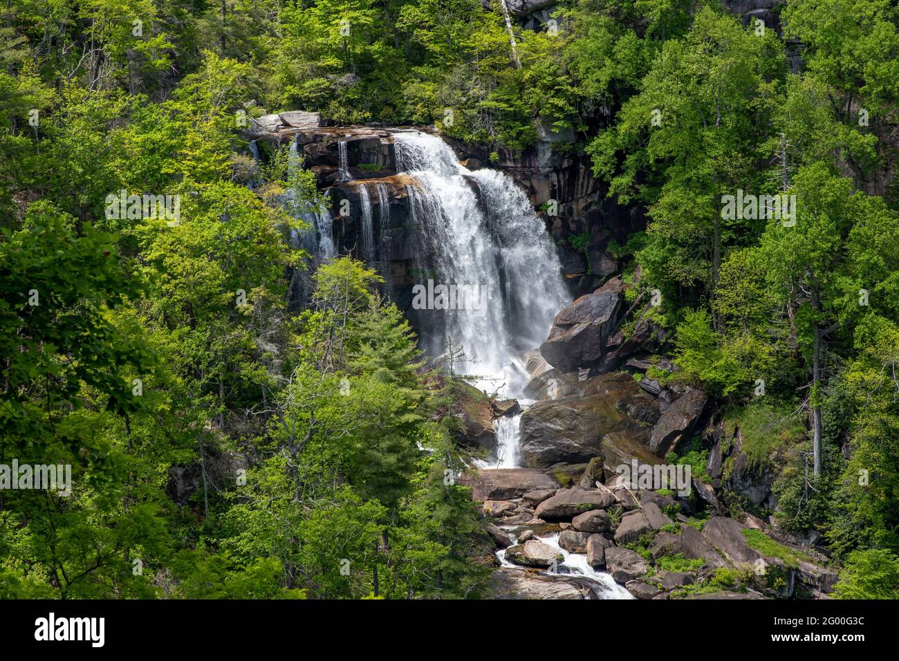 Upper Whitewater Falls Stockfoto