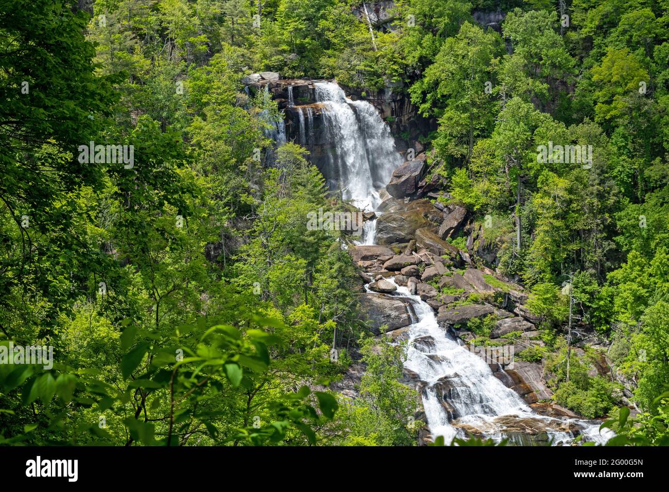 Upper Whitewater Falls Stockfoto