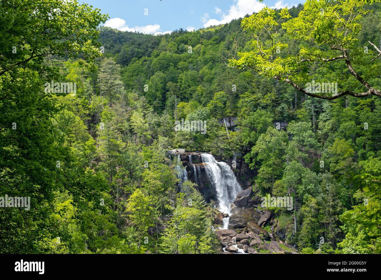 Upper Whitewater Falls Stockfoto