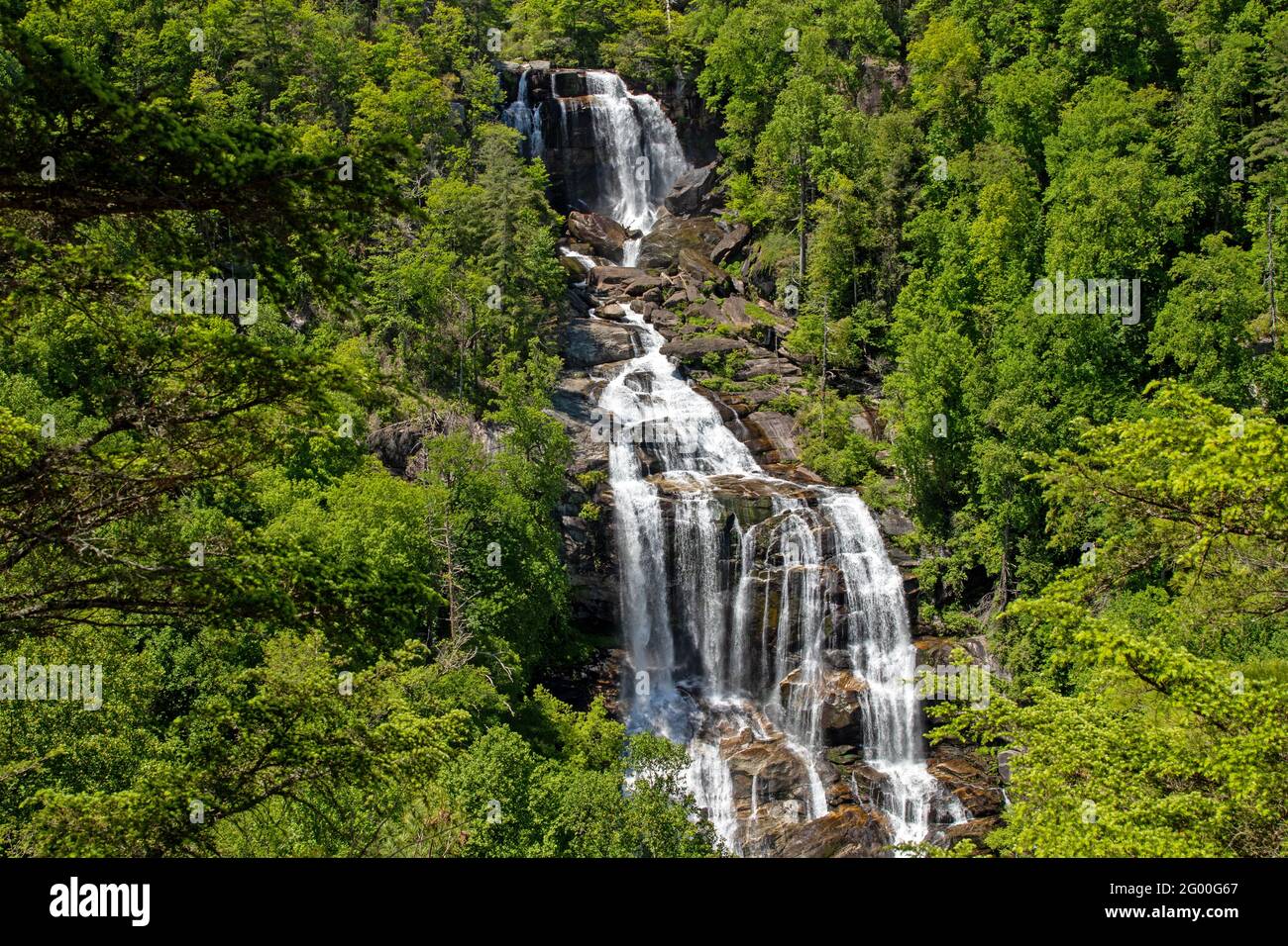 Upper Whitewater Falls Stockfoto