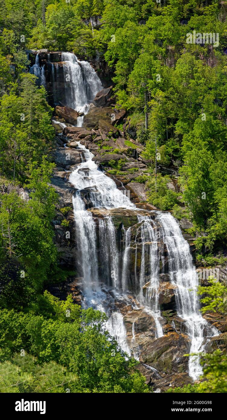 Upper Whitewater Falls Stockfoto