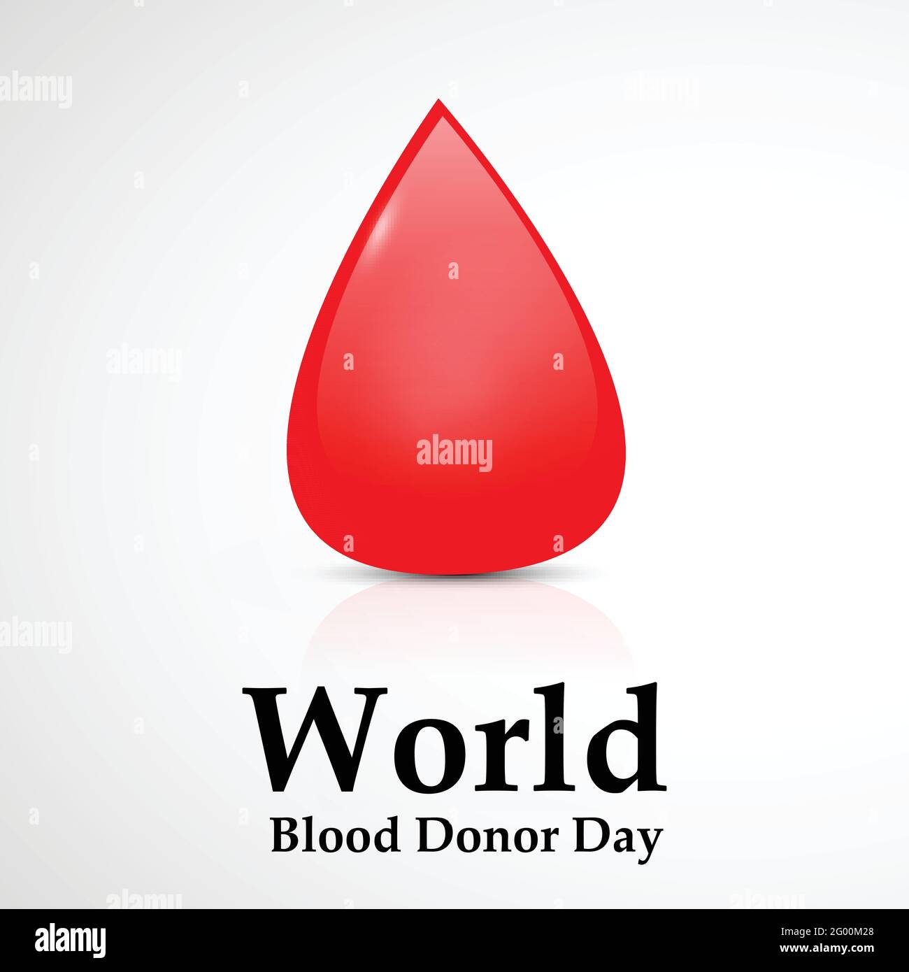 Hintergrund zum Weltblutspendetag Stock Vektor