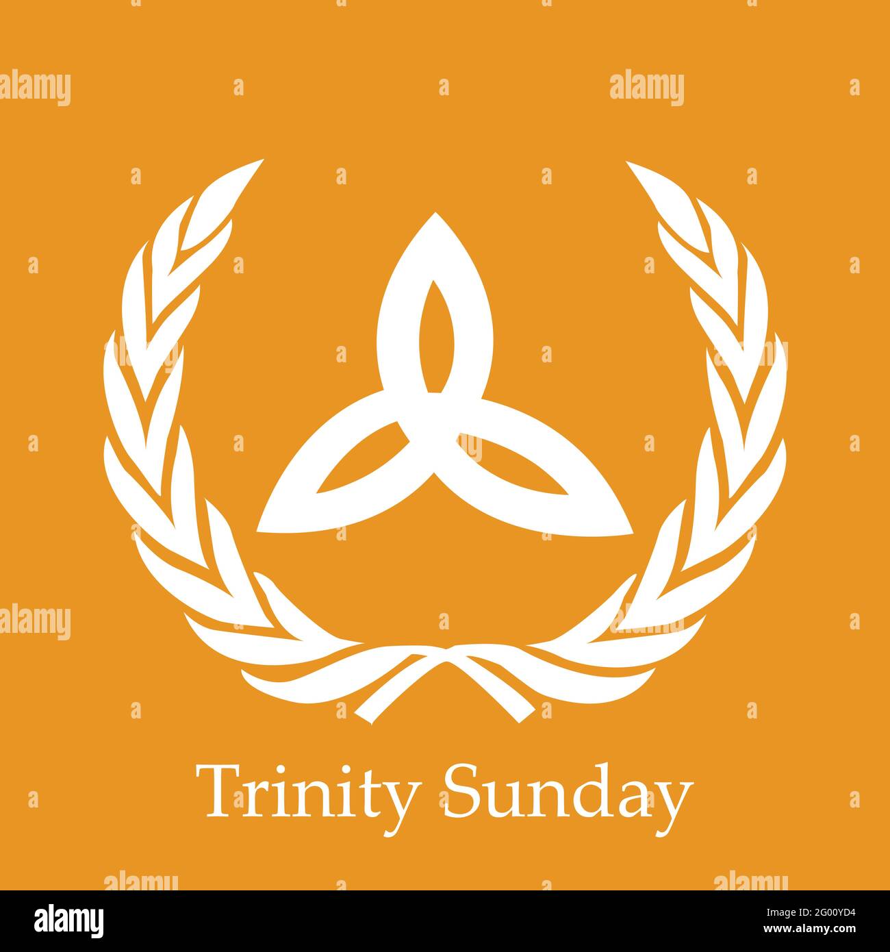 Illustration des Trinity Sunday Hintergrunds Stock Vektor