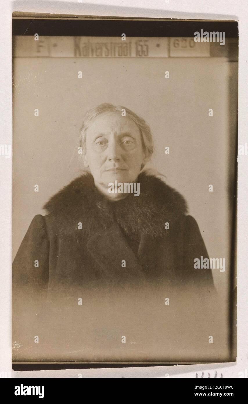 Anne M. L. Van der Linden, erste Frau von Andries Bonger. Stockfoto