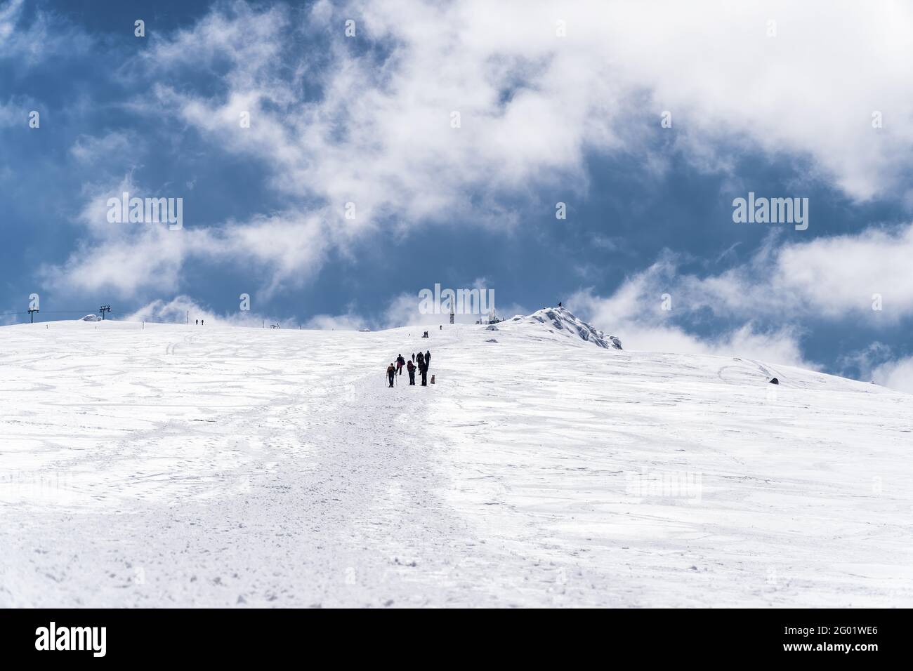 Winterberglandschaft, Vitosha, Bulgarien Stockfoto