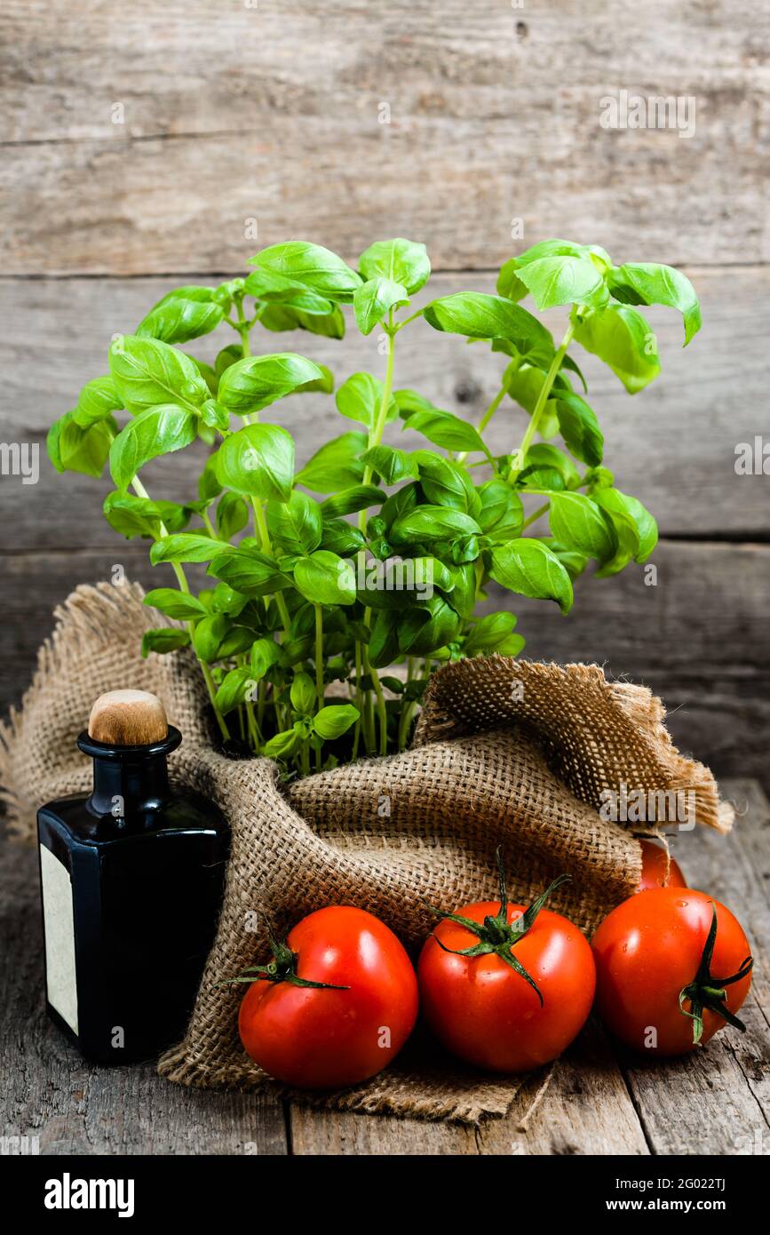 Italienische Lebensmittel Hintergründe, gesunde Ernährung, vegetarische Ernährung, Kochen Zutaten Stockfoto