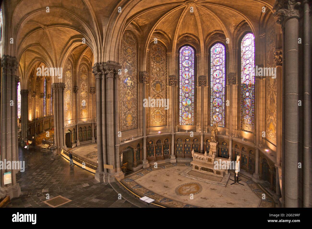 FRANKREICH. NORD (59) LILLE - KATHEDRALE NOTRE DAME DE LA TREILLE : SÜDSEITE APSES. Stockfoto