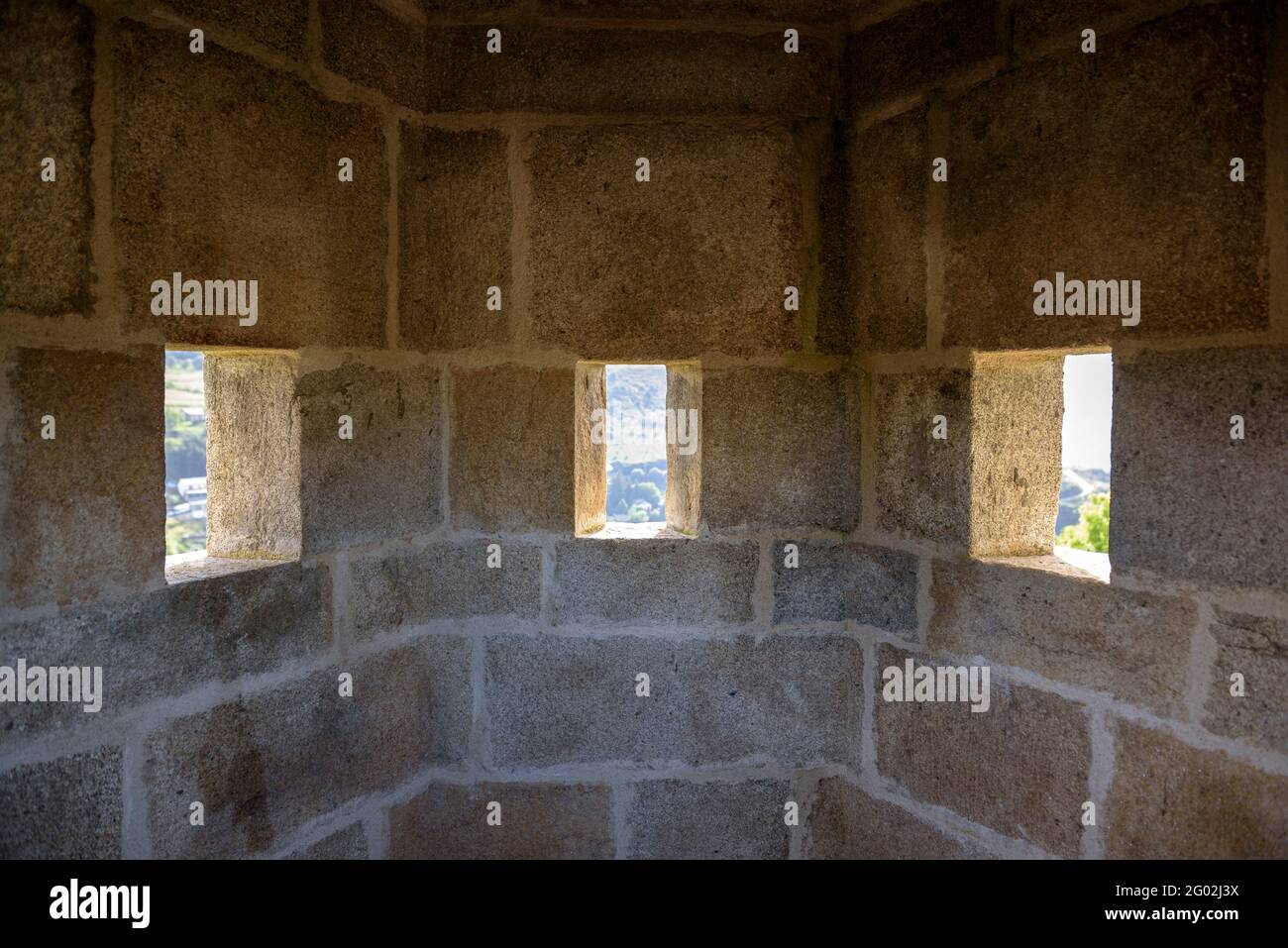 Befestigung von Vauban, die die Stadt Mont-Louis (Pyrenäen Orientales, Ozitanien, Frankreich) Stockfoto