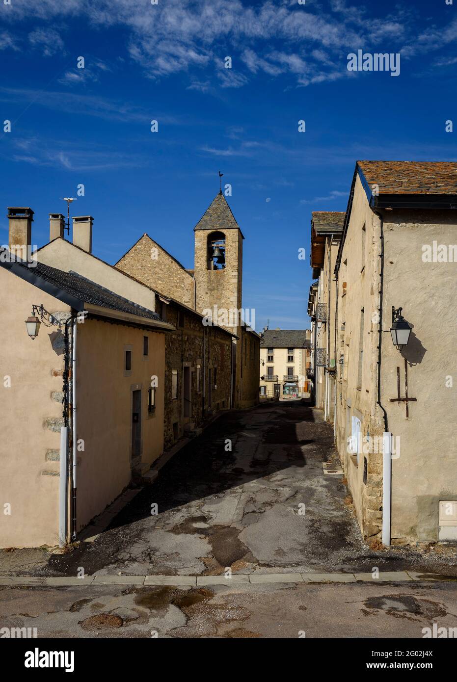 Befestigung von Vauban, die die Stadt Mont-Louis (Pyrenäen Orientales, Ozitanien, Frankreich) Stockfoto