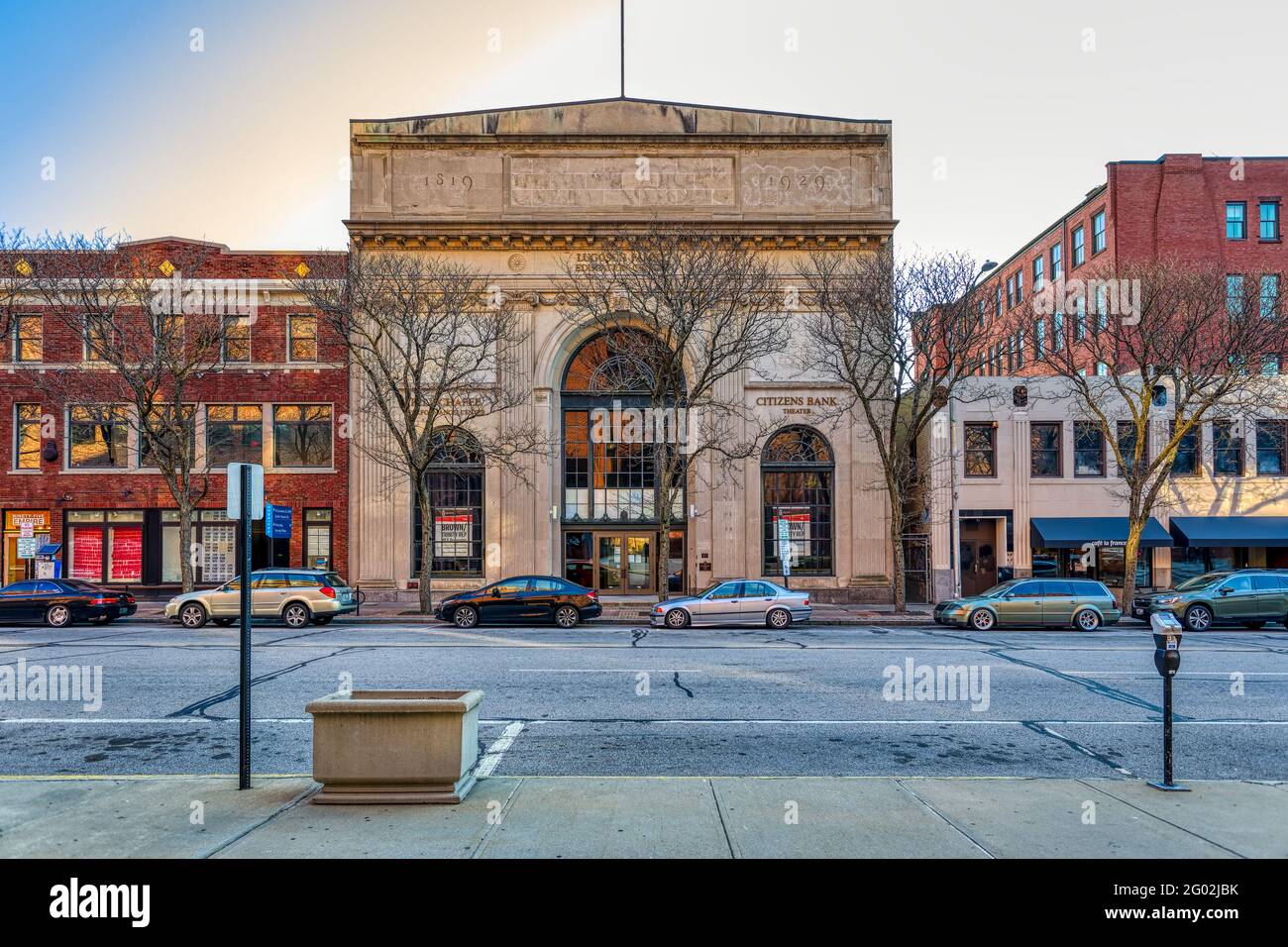 Old Stone Bank, Empire Street Branch, 87 Empire Street, entworfen von Howe & Church im Stil der Klassischen Wiedergeburt. 1929 Stockfoto