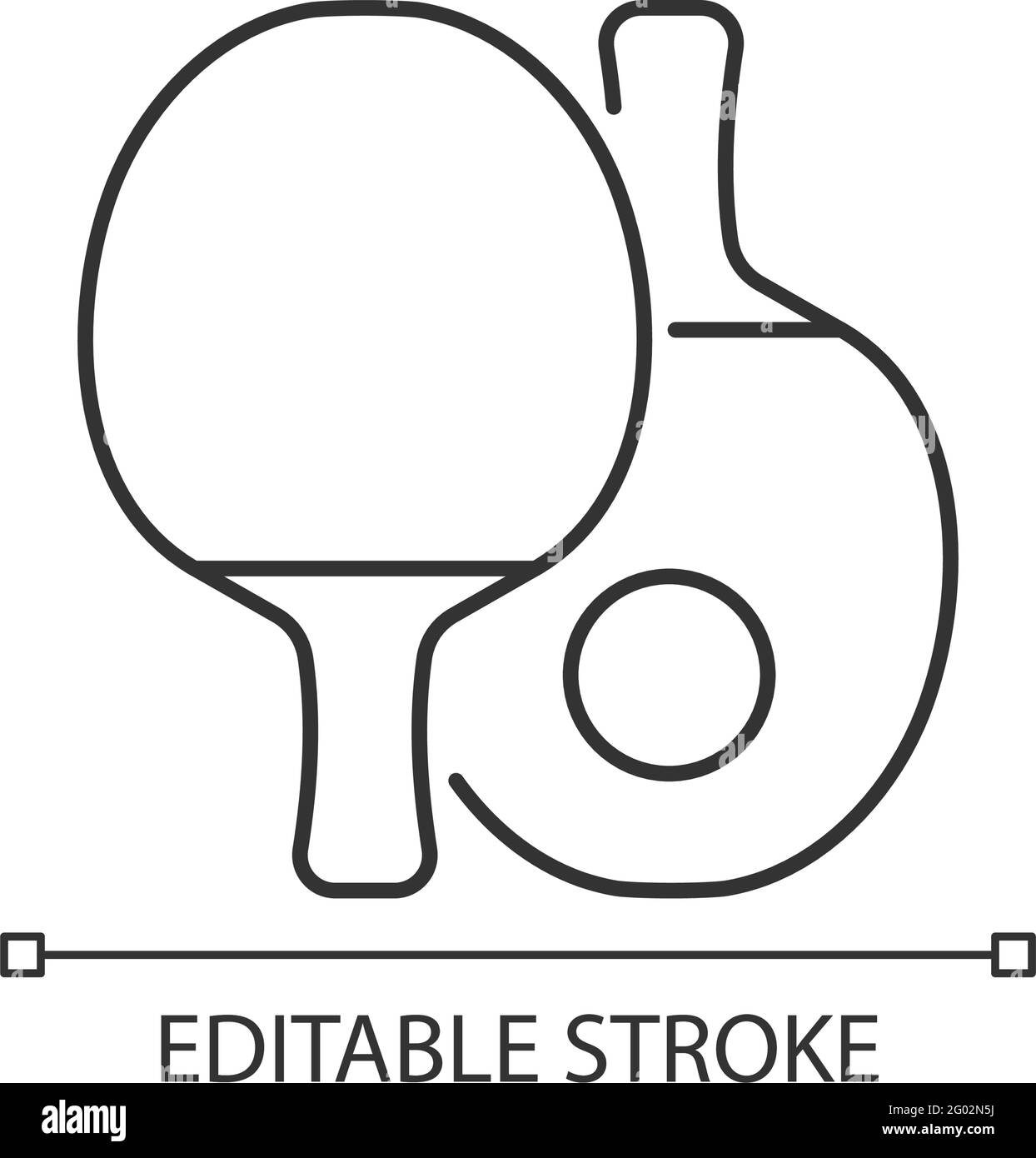 Ping-Pong-Linear-Symbol Stock Vektor