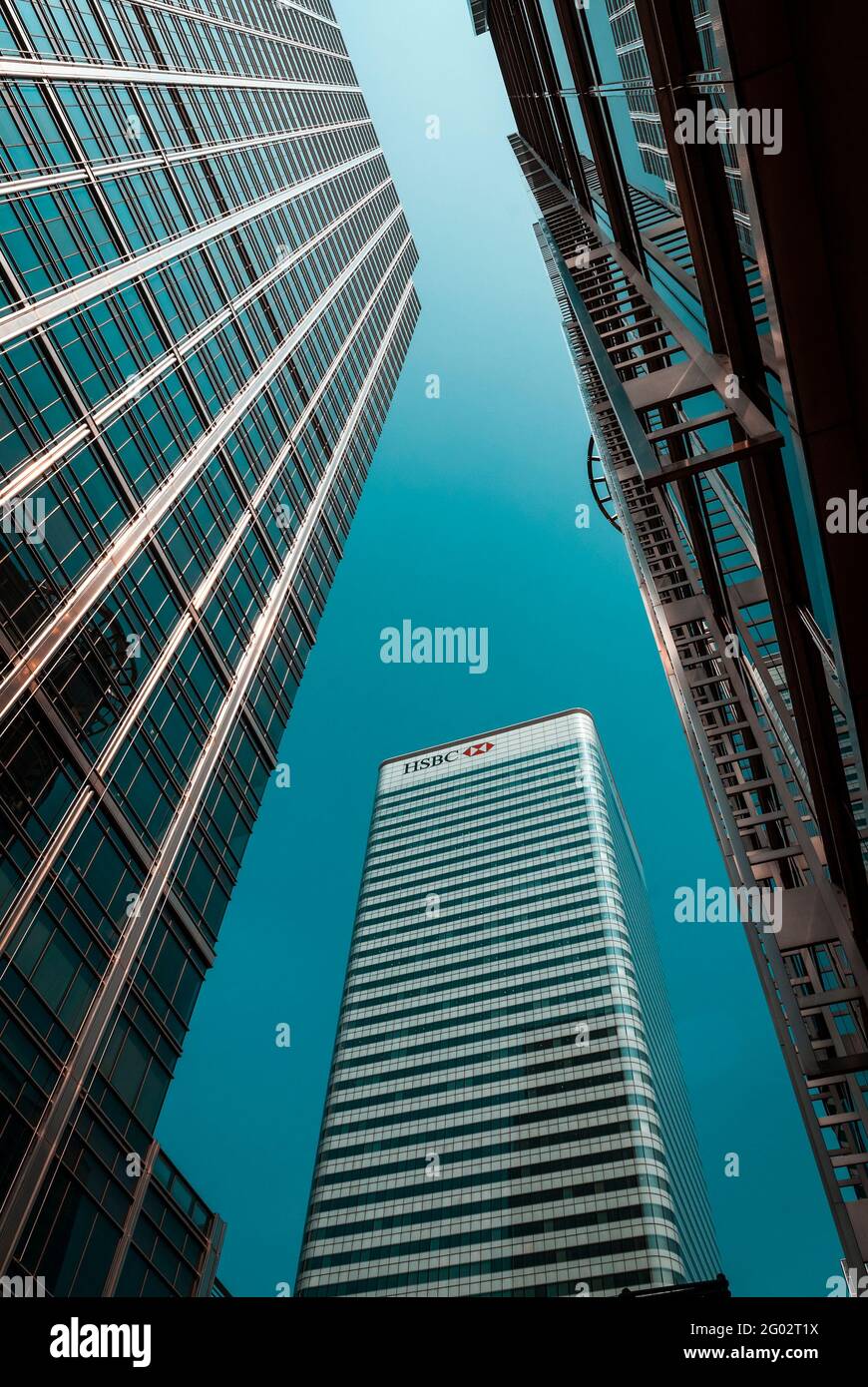 HSBC Tower oder HSBC Group Head Office, 8 Canada Square, Canary Wharf, London, Großbritannien Stockfoto