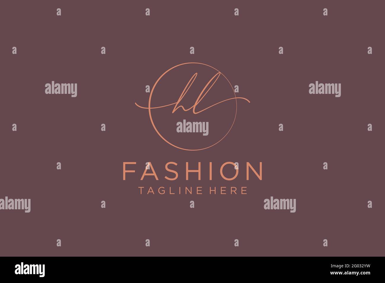 HK feminine Logo Schönheit Monogramm und elegantes Logo-Design, Handschrift Logo der ursprünglichen Signatur, Hochzeit, Mode, Blumen und botanischen mit kreativen Stock Vektor