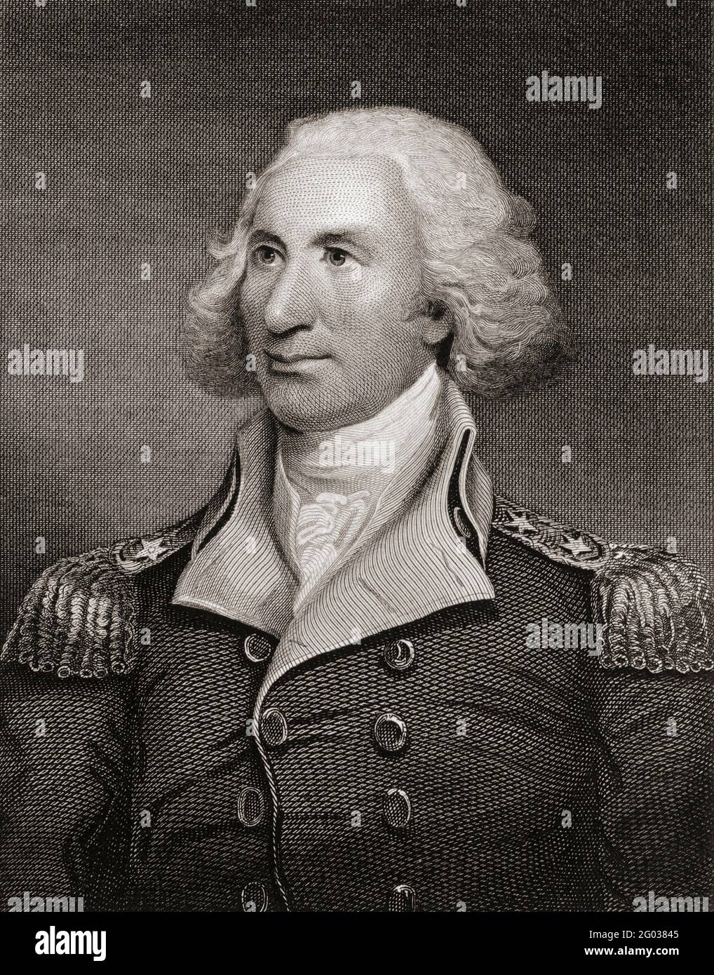 Philip John Schuyler, 1733–1804. General in der amerikanischen Revolution und Senator der Vereinigten Staaten aus New York. Nach der Arbeit von John Trumbull. Stockfoto