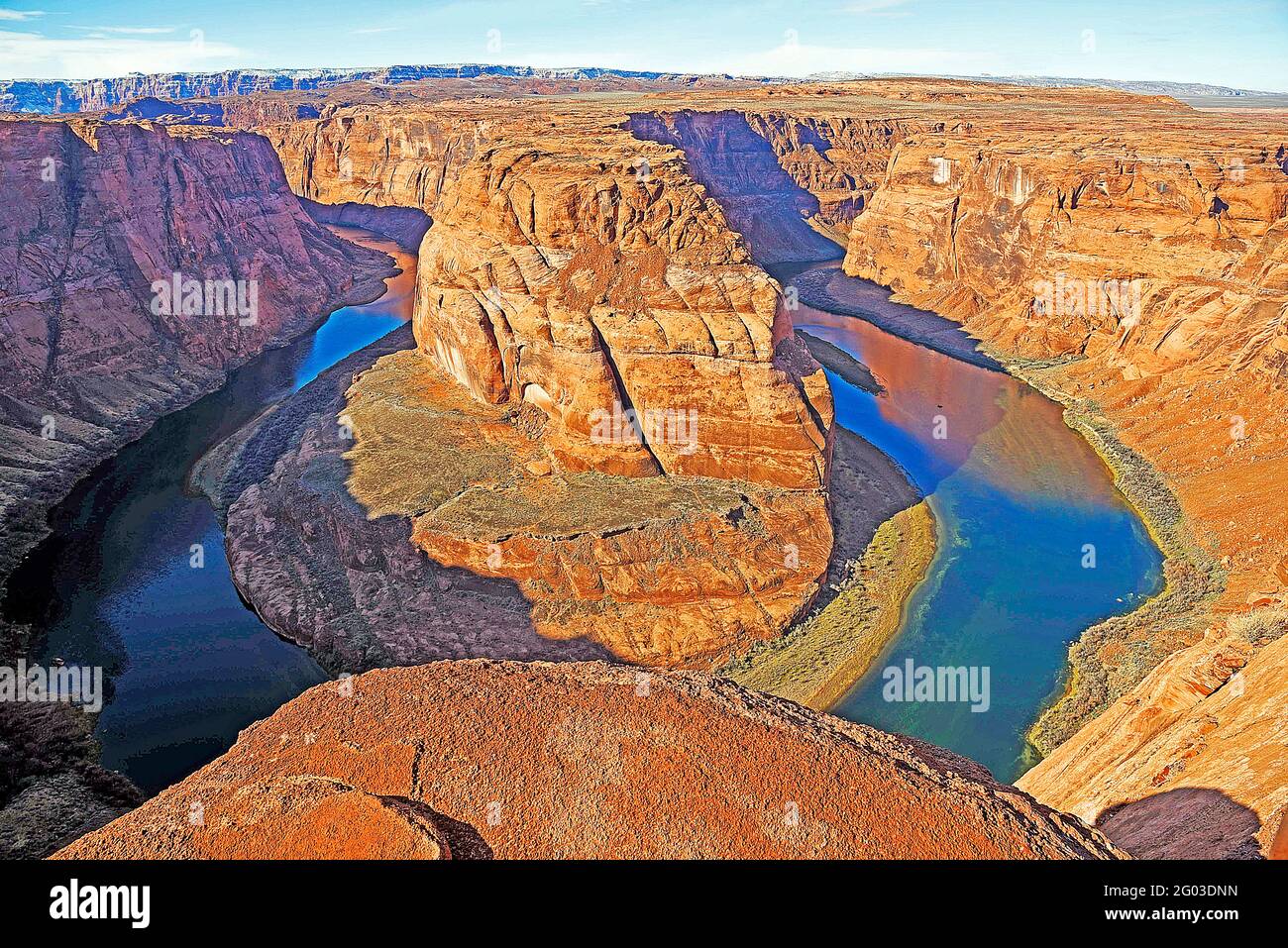 Horshoe Bend, Colorado River, Page, Arizona Stockfoto