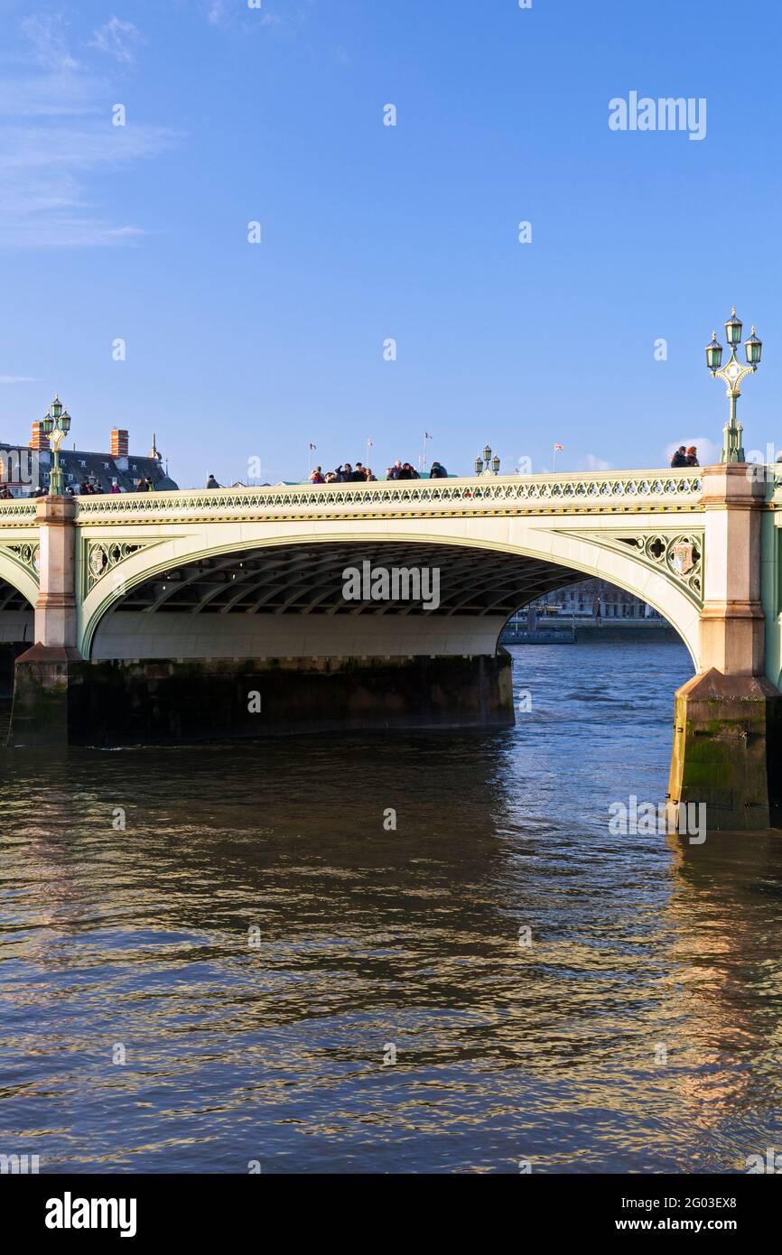 Großbritannien, England, London, Westminster Bridge über die Themse (Detail) Stockfoto