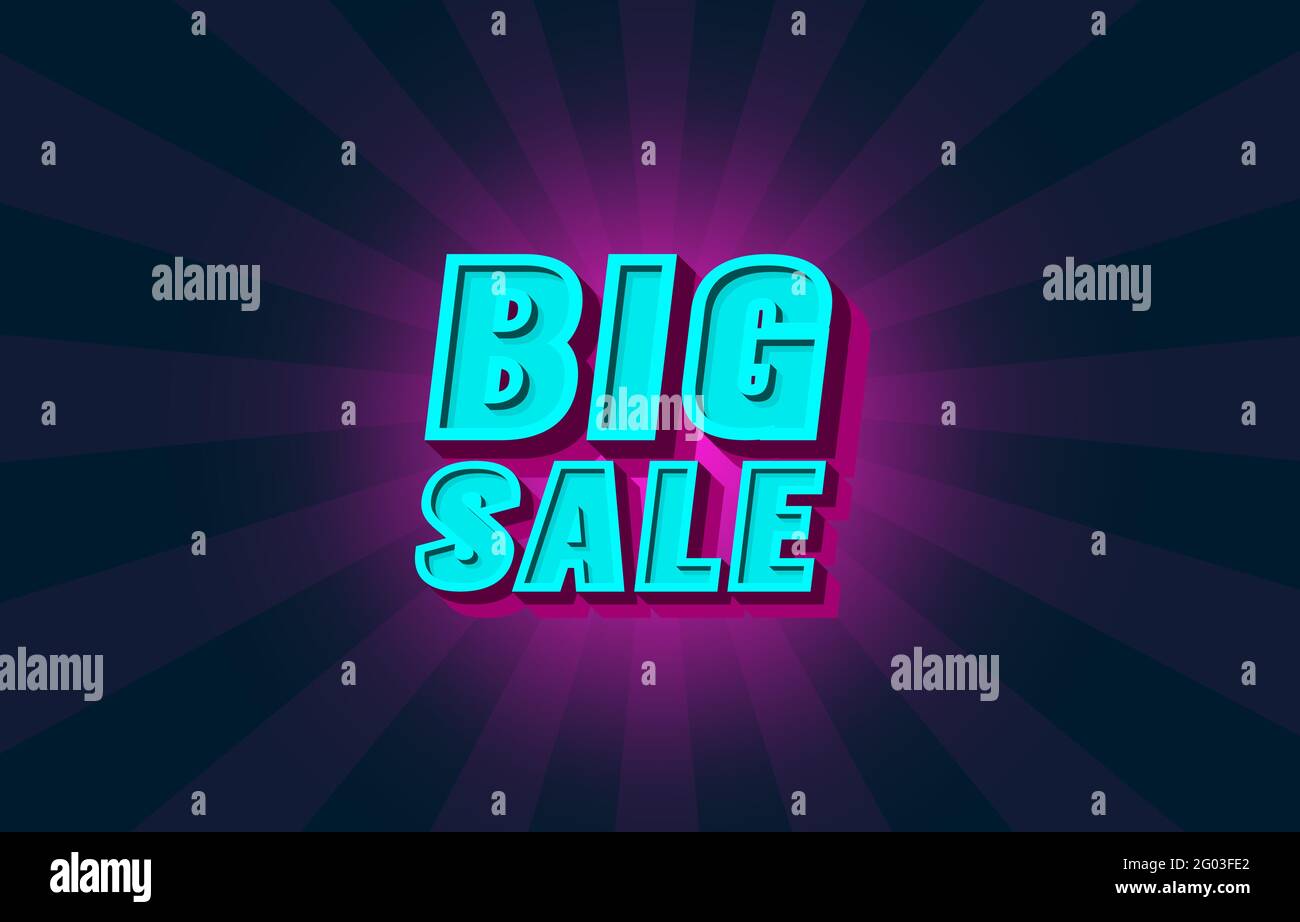 Große Verkauf Banner Label, Event Promotion Poster. Vektorgrafik Stock Vektor