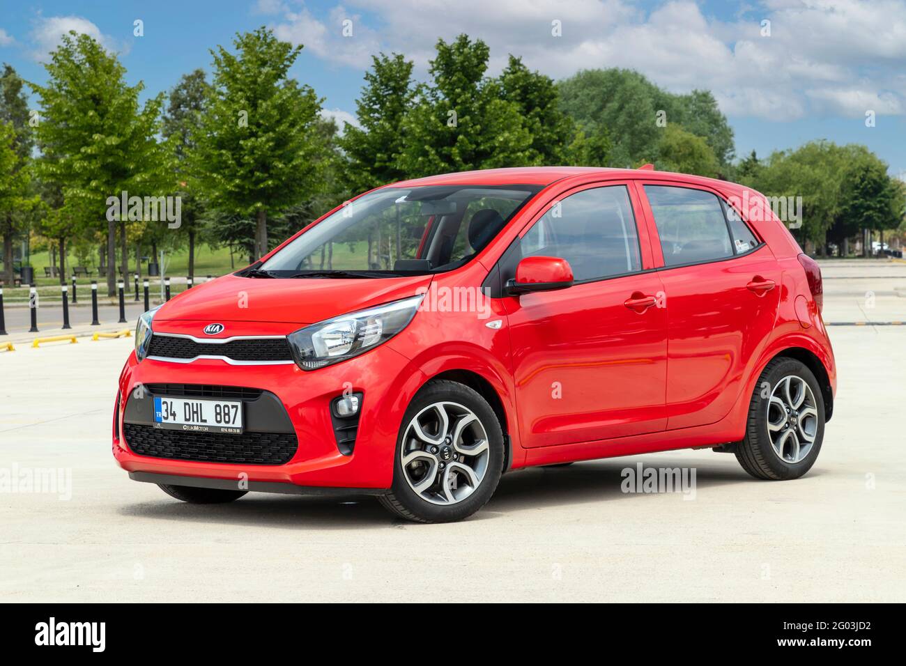 Kia Picanto ist ein Stadtauto, das seit 2004 vom südkoreanischen Hersteller Kia produziert wird. Stockfoto