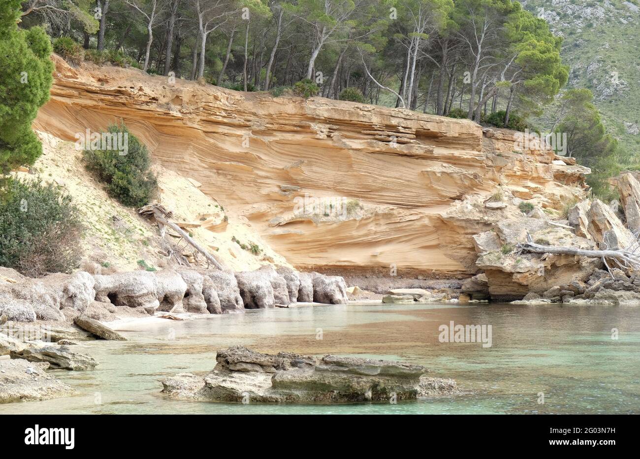 Es Caló, Mallorca, Balearen Stockfoto