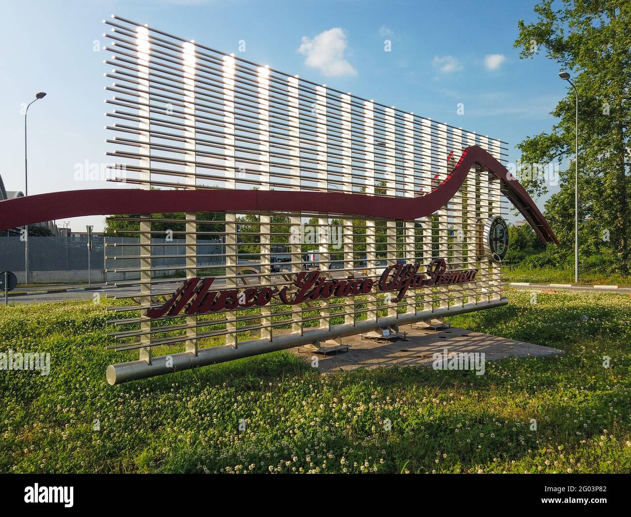 Arese, Italien - Mai 27 2021 das Alfa Romeo Museum Stockfoto