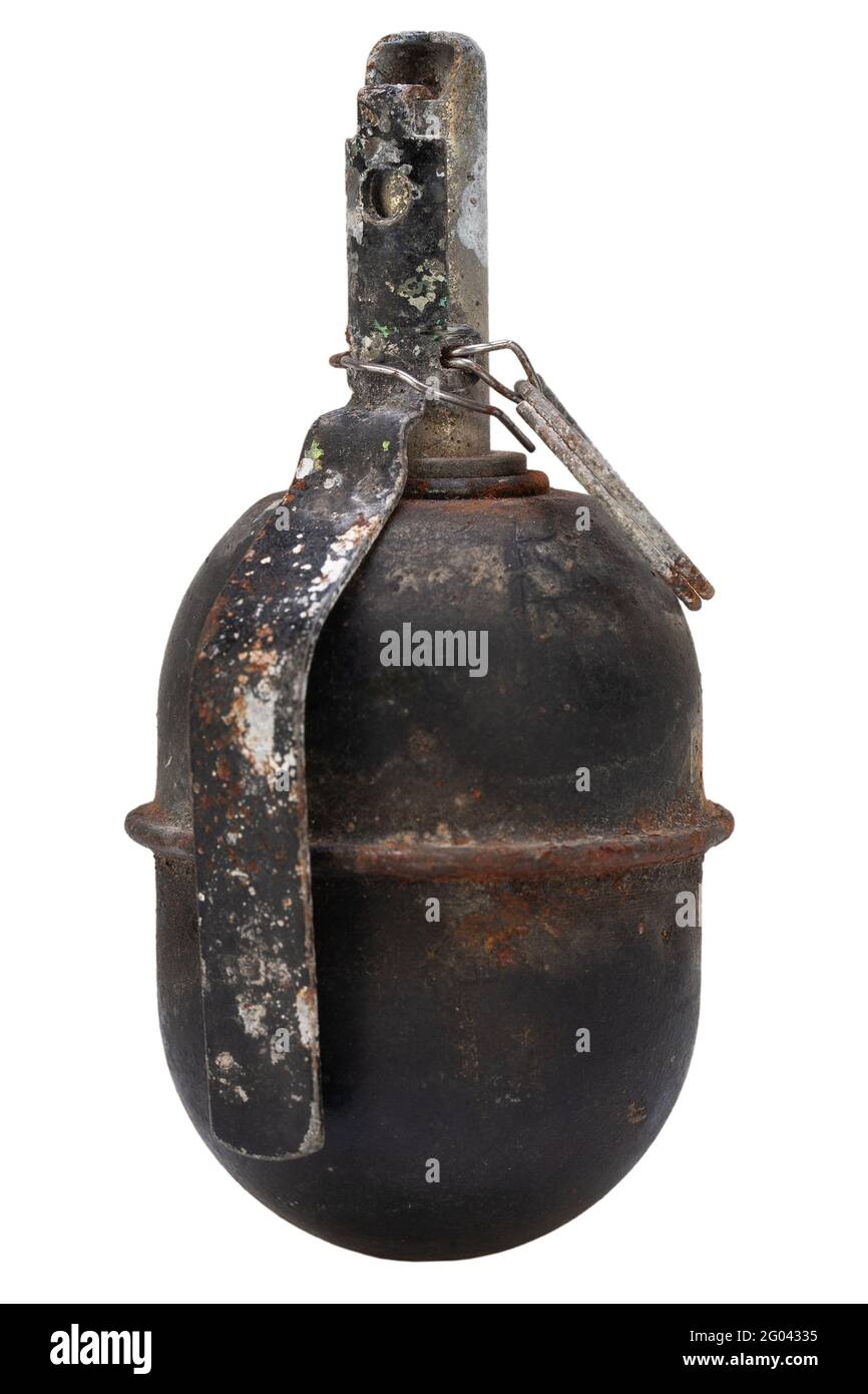 Der RGD-5 (Ruchnaya Granata Distantsionnaya, Englisch "Handgranate Remote"), ist ein nach dem Zweiten Weltkrieg Sowjetische anti-personen Splittergranate, Desig Stockfoto