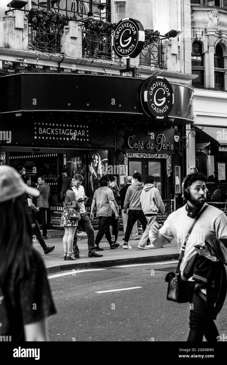 London rund um das West End und Soho Stockfoto