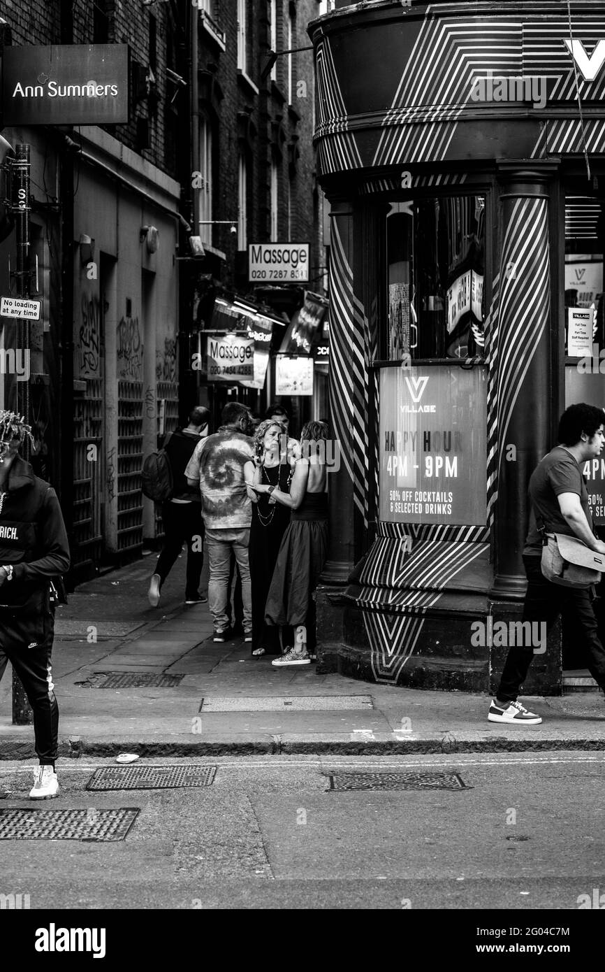 London rund um das West End und Soho Stockfoto