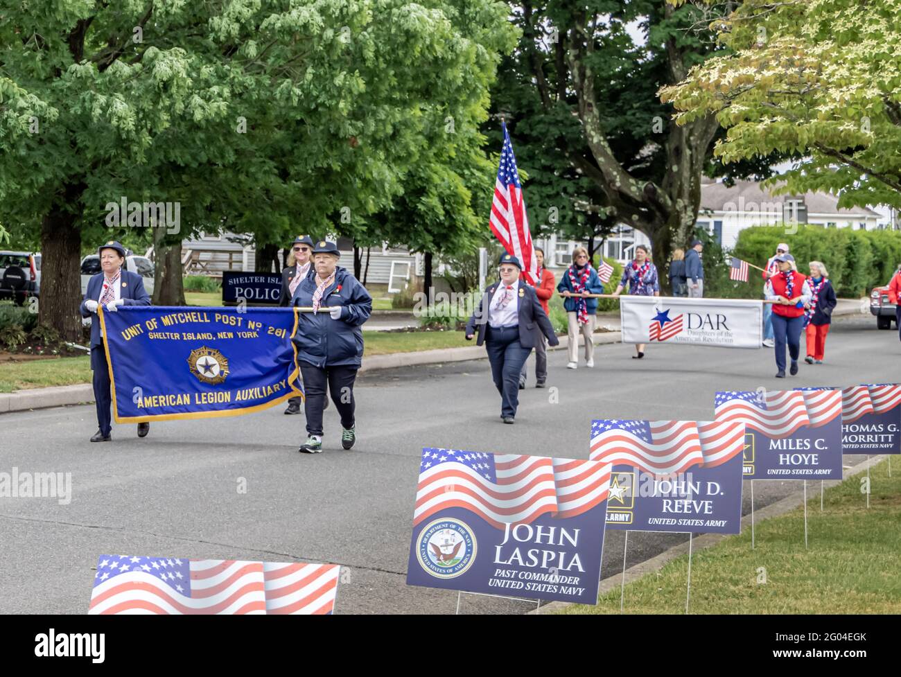 Shelter Island Memorial Day Parade, Shelter Island, NY Stockfoto