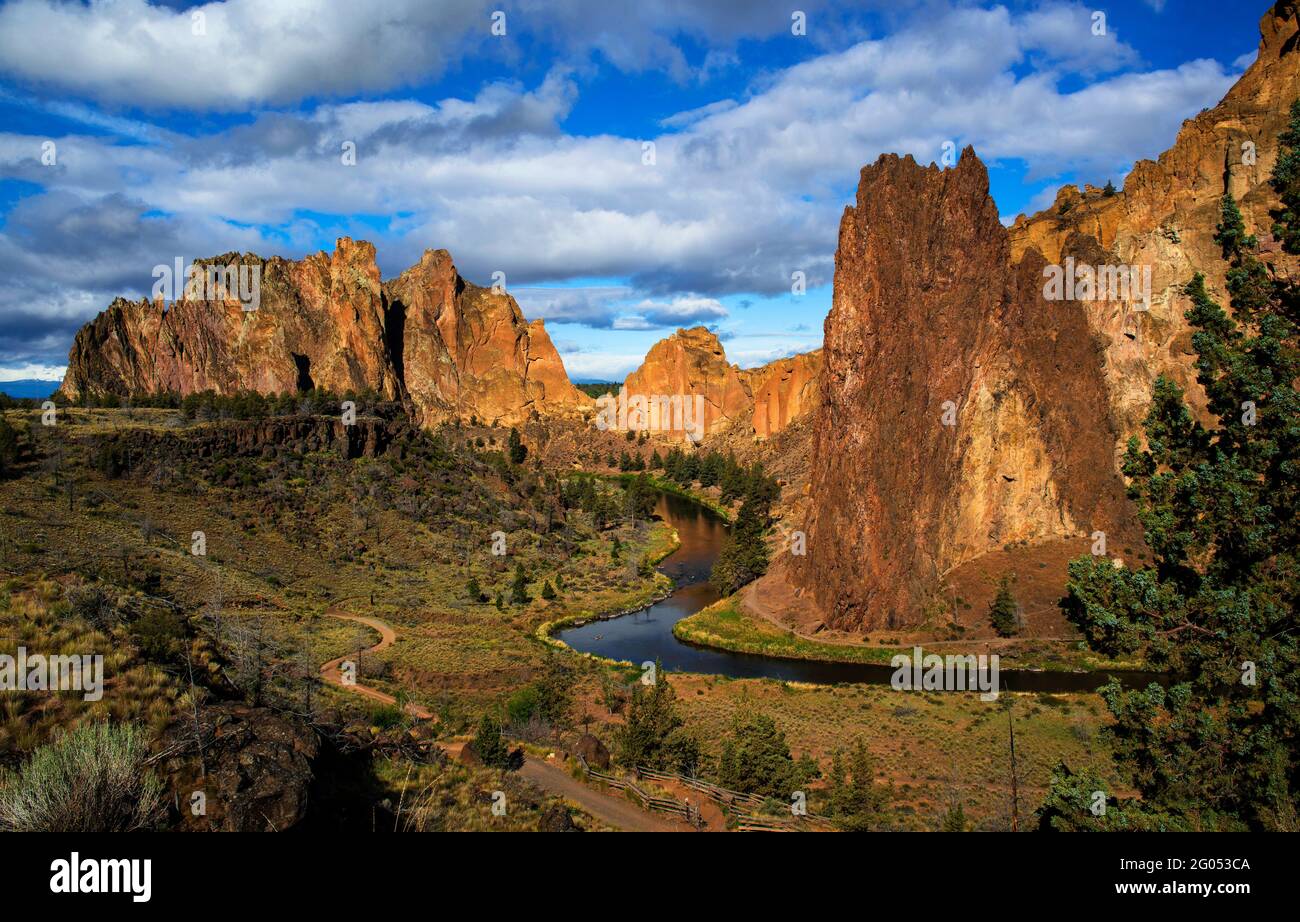 Smith Rock State Park, Oregon Stockfoto