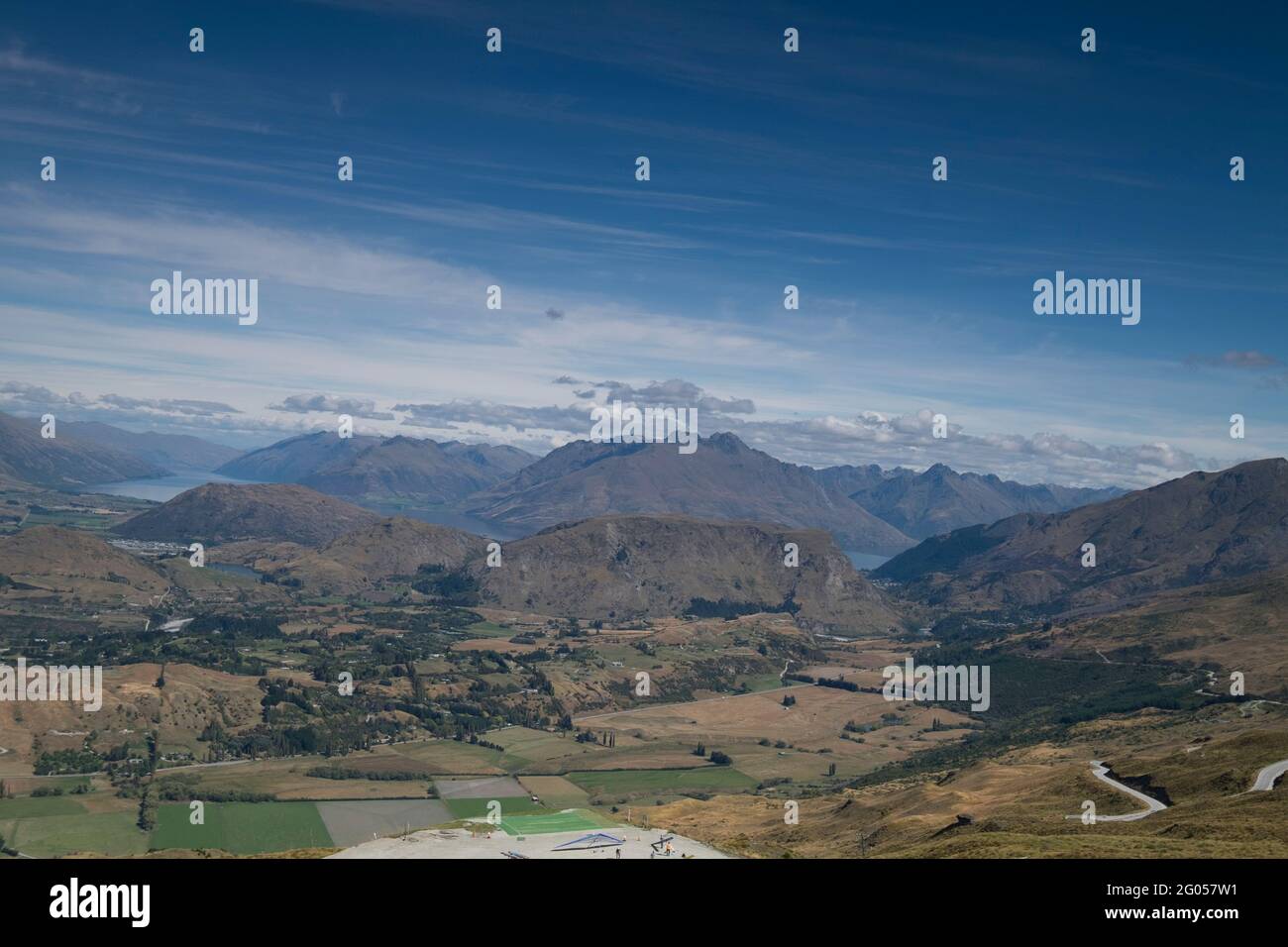 Toller Blick auf die Berge von Neuseeland Stockfoto