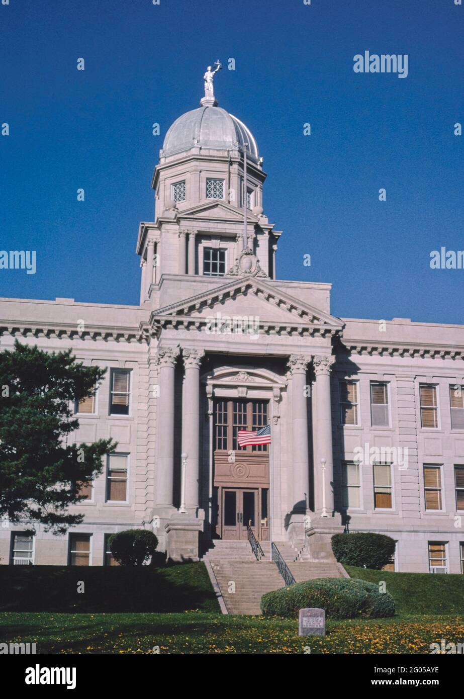 1980er Jahre Vereinigte Staaten - Jackson County Courthouse, 4th Street, Jackson, Minnesota 1988 Stockfoto