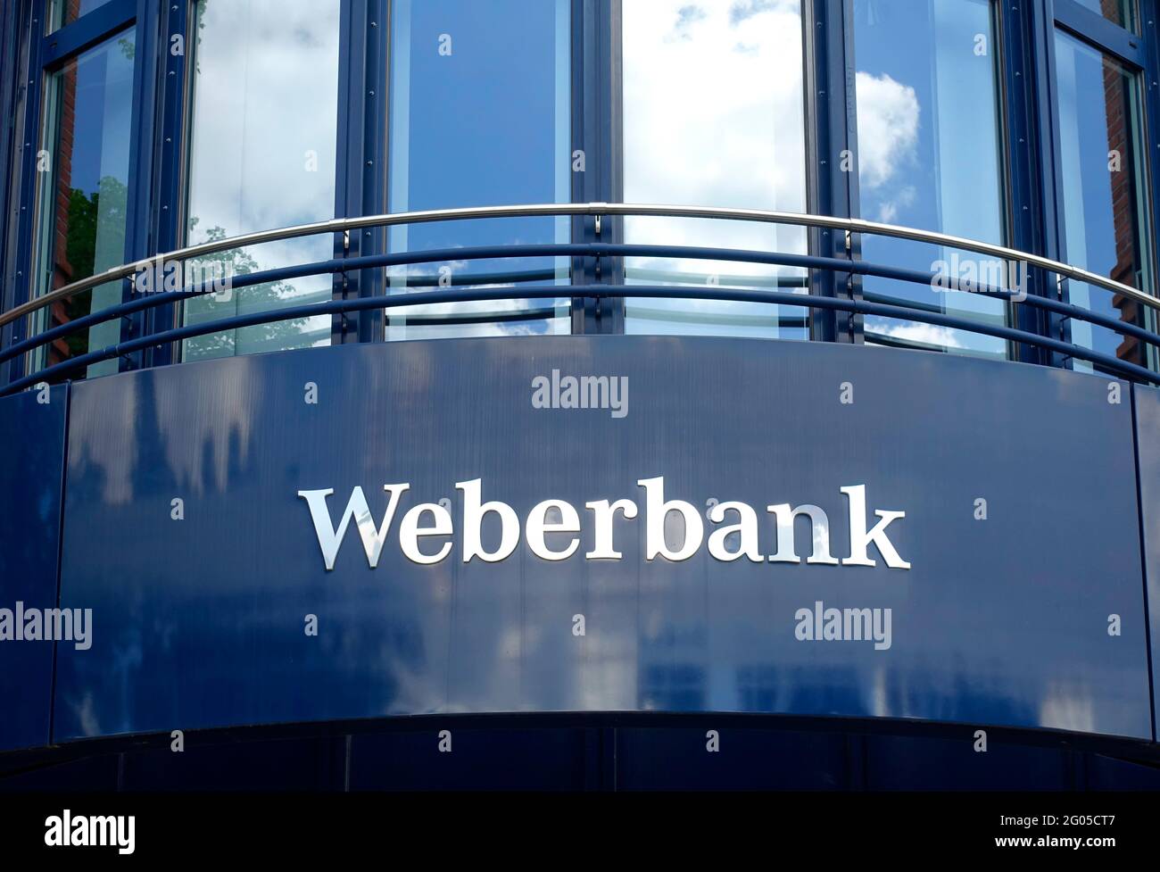 Weberbank in Berlin, Deutschland Stockfoto
