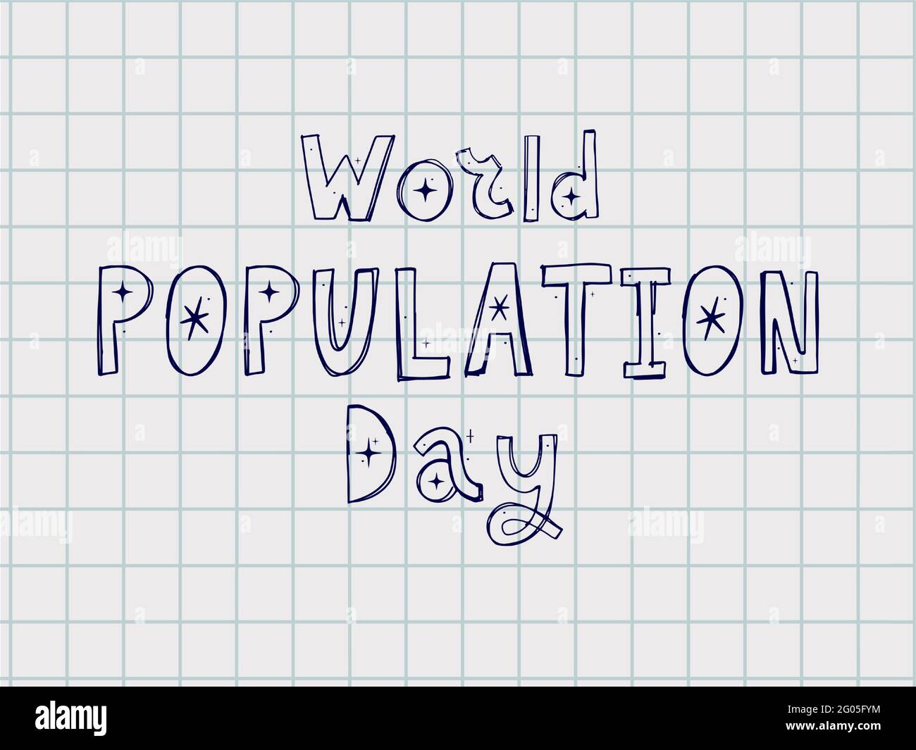 Design for World Population Day Greeting-11 juli. Typografie-Logo, Vektor-Illustration, Banner Stock Vektor