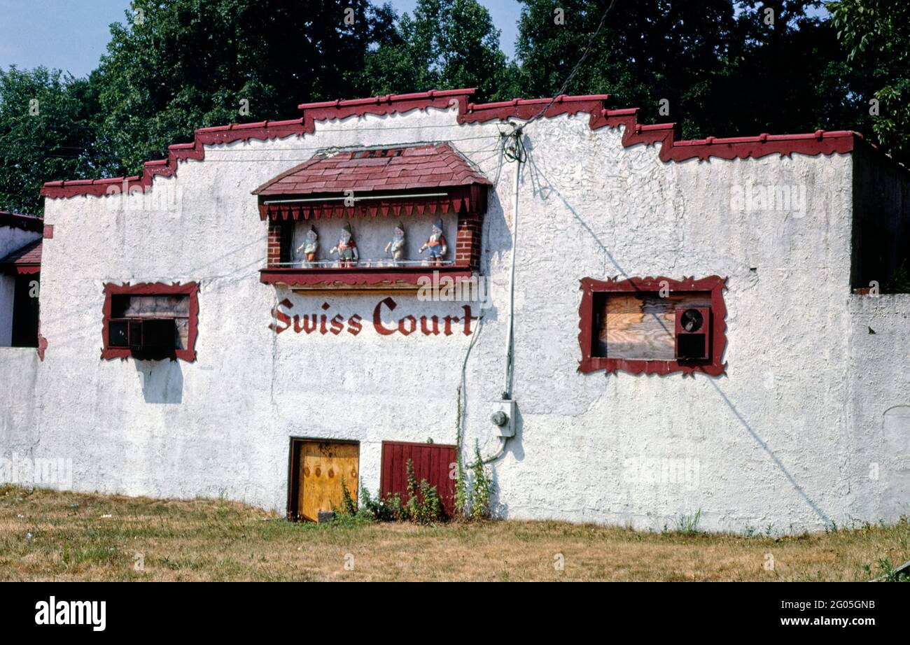1980er Jahre Vereinigte Staaten - Swiss Court, Ramsey, New Jersey 1988 Stockfoto
