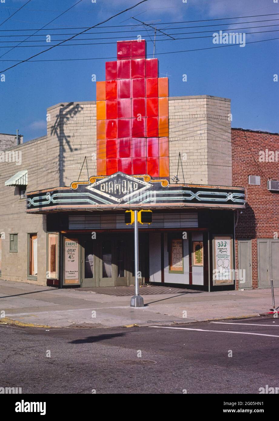 1970s America - Diamond Theatre, Tuscaloosa, Alabama 1979 Stockfoto