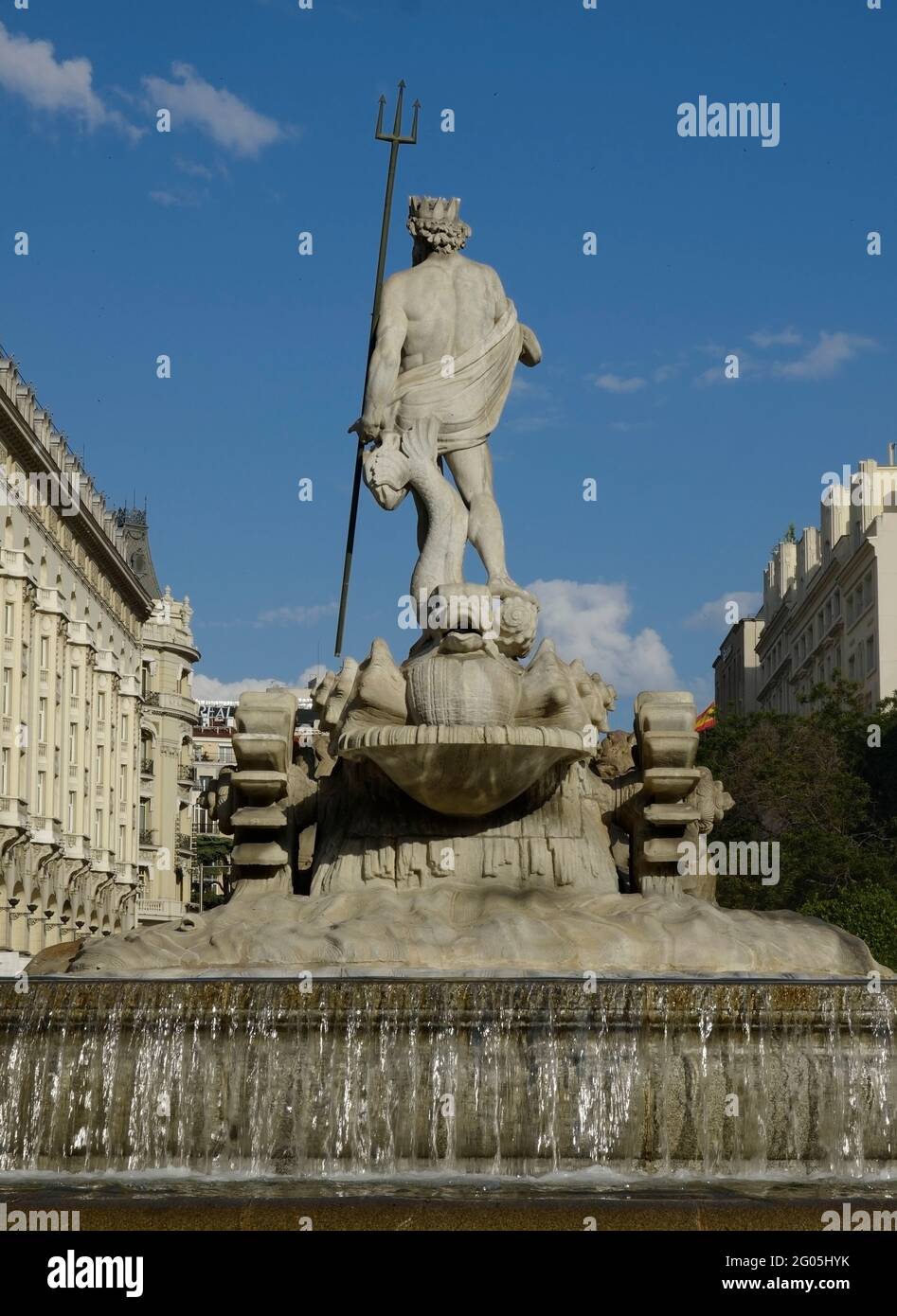Neptun-Platz in Madrid, Spanien Stockfoto