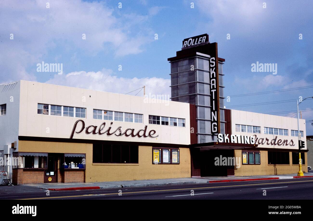 1970s America - Palisade Garden Roller Skating, San Diego, Kalifornien 1978 Stockfoto