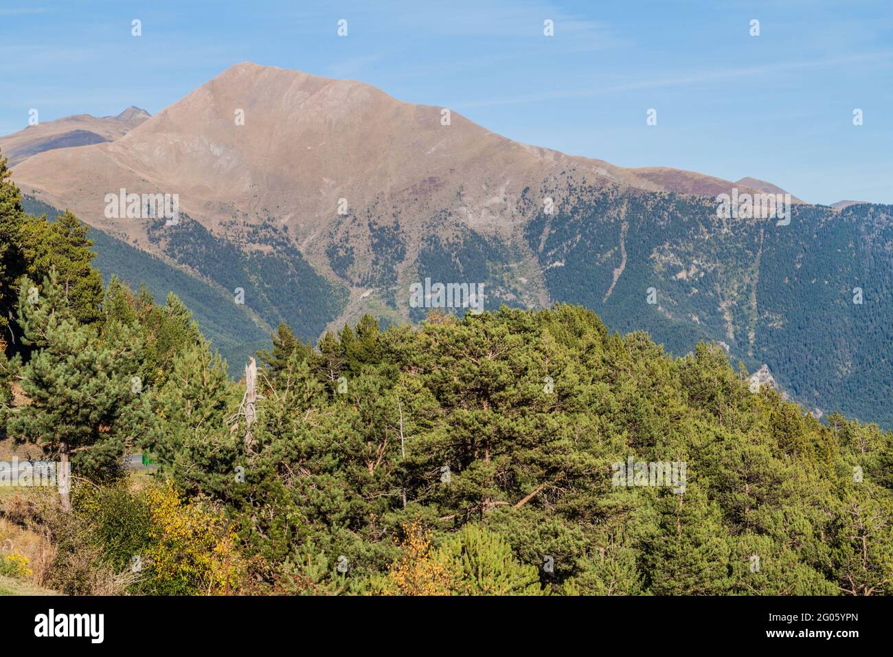 Pic de Casamanya Gipfel in Andorra Stockfoto