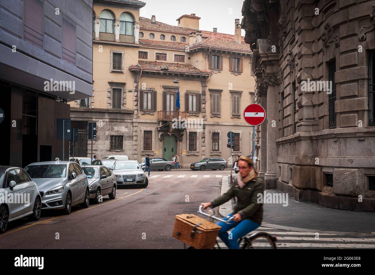 Historisches Gebäude in der Corso Venezia Straße, Stadtzentrum, Mailand, Lombardei, Italien, Europa Stockfoto