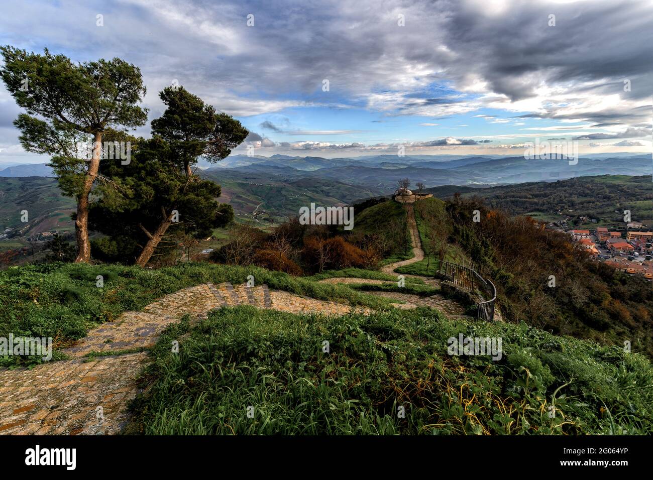 Petralia Sottana, Madonie UNESCO Geopark, Sizilien, Italien, Europa Stockfoto