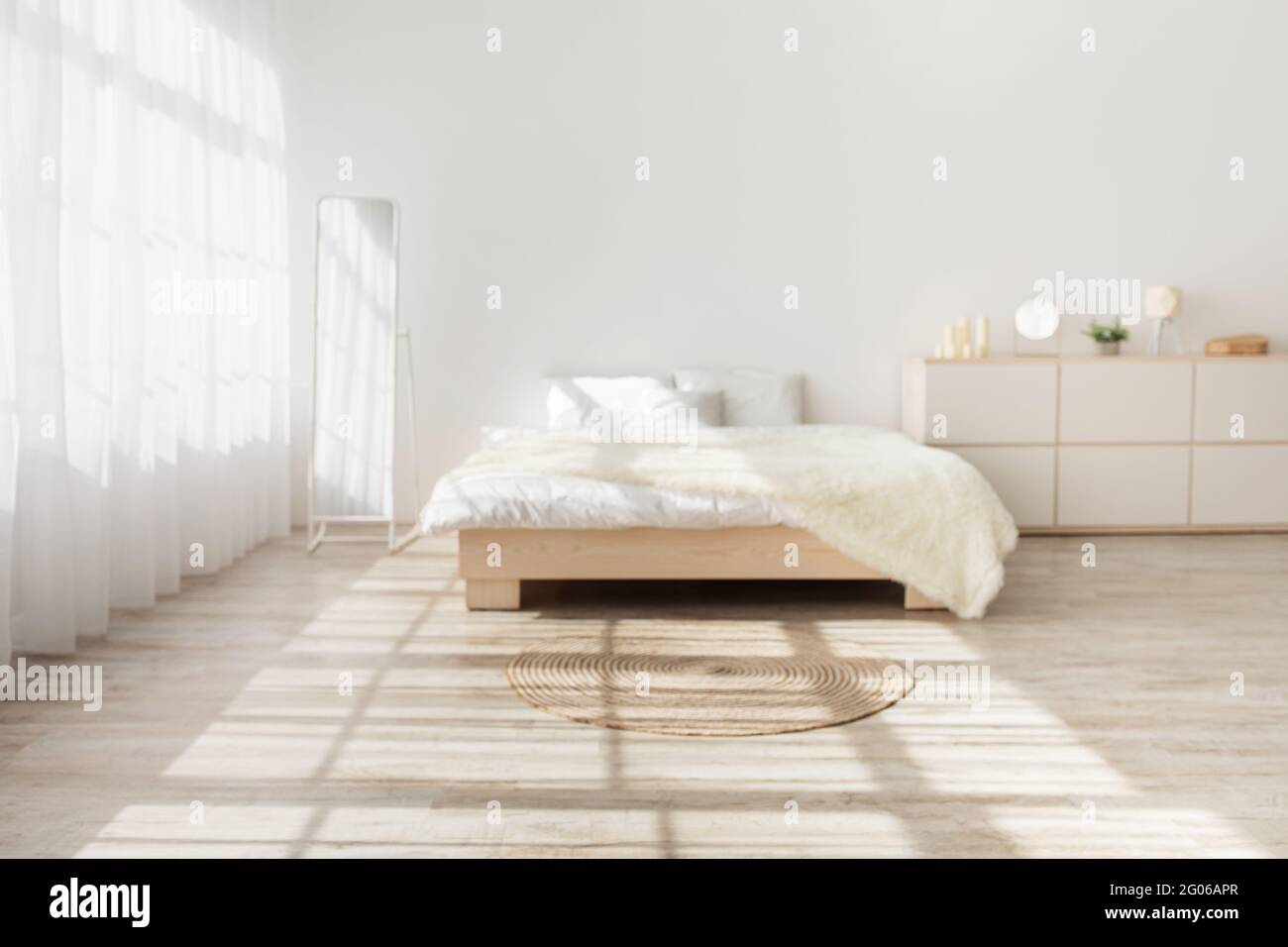 Modernes Haus, einfaches elegantes Design der Wohnung Stockfoto