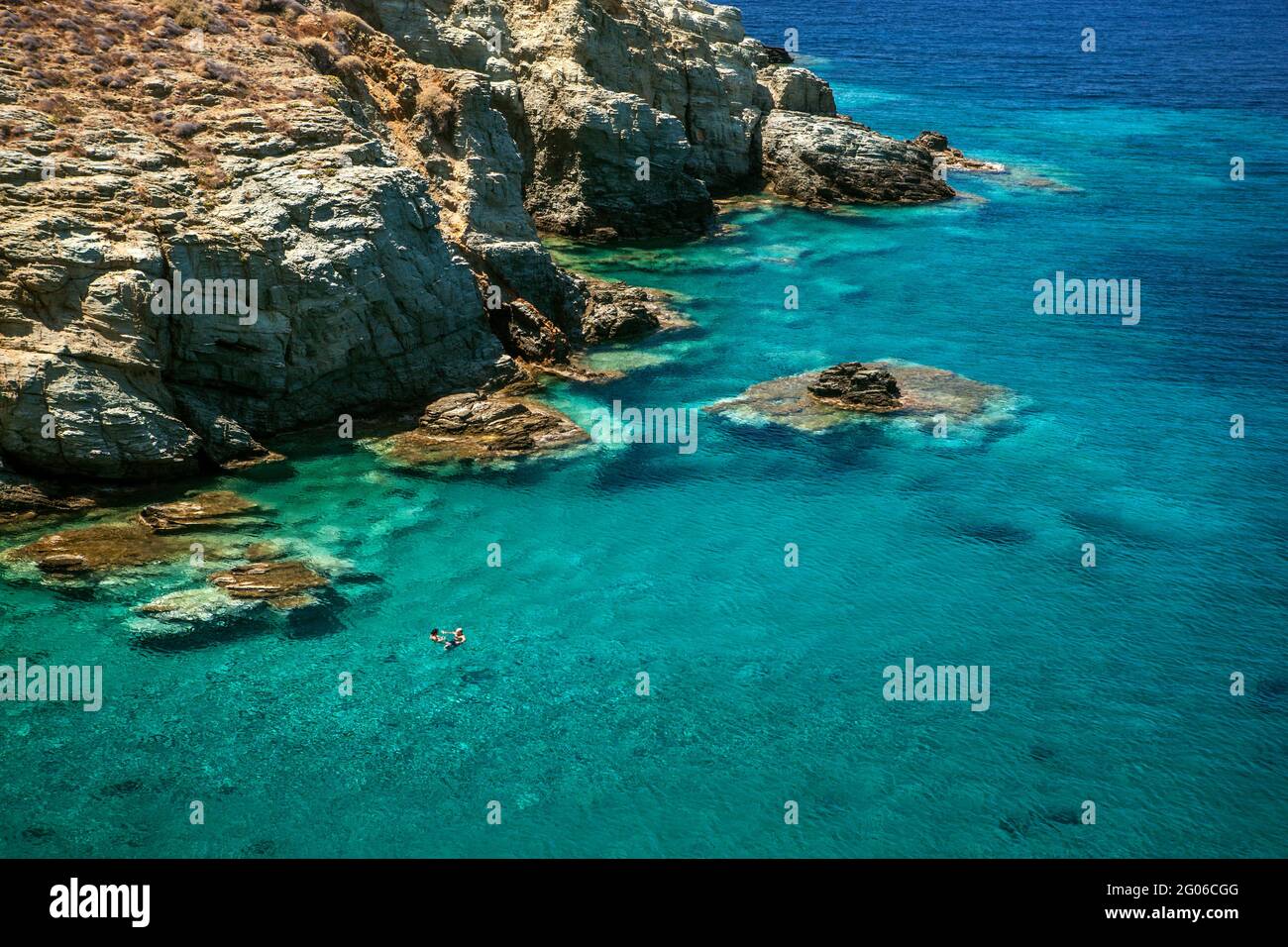 Ambeli Strand, Folegandros Insel, Kykladen, Ägäis, Griechenland, Europa Stockfoto