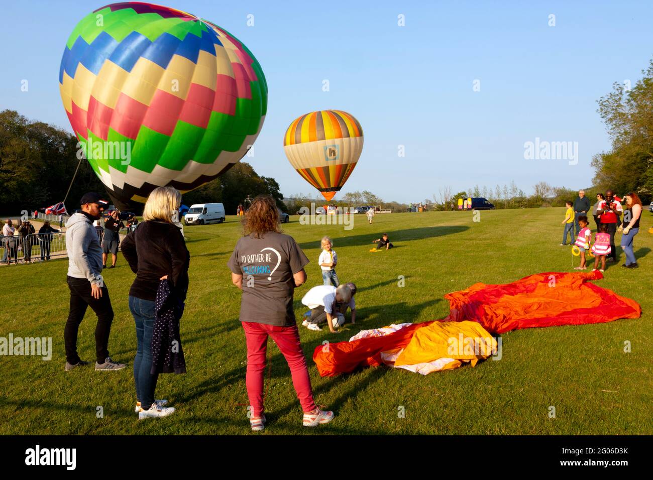 Balloon Festival, Robin Hill, Isle of Wight, England, Großbritannien, Stockfoto