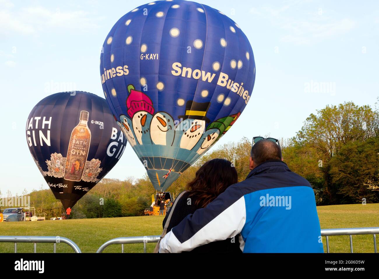 Balloon Festival, Robin Hill, Isle of Wight, England, Großbritannien, Stockfoto