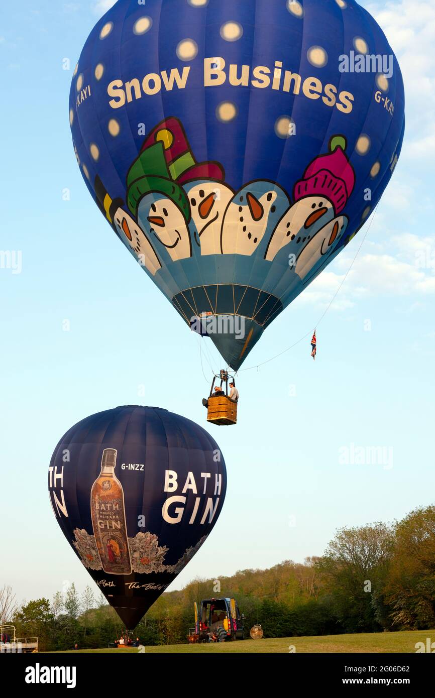 Balloon Festival, Robin Hill, Isle of Wight, England, Großbritannien, Stockfoto