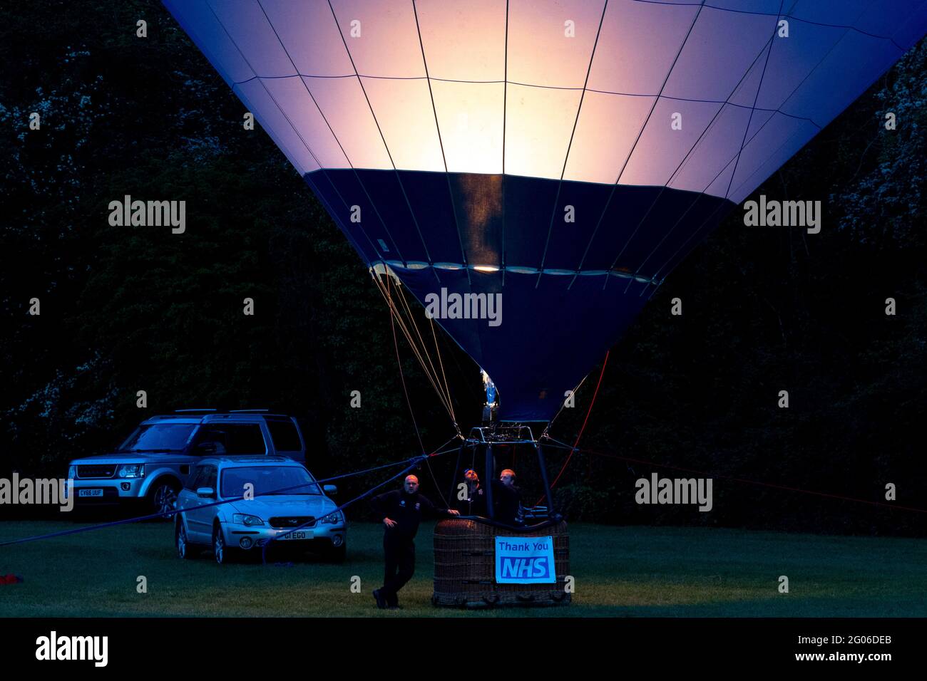 Balloon Festival, Robin Hill, Isle of Wight, England, Großbritannien, Stockfoto