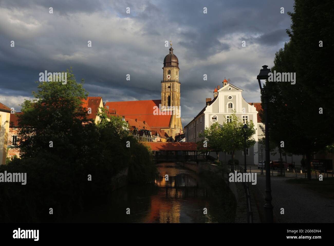 Amberg, Bayerm. Oberpfalz .ein Spaziergang durch das mittelalterliche Zentrum Ambergs verzaubert sowie Kulturliebhaber als auch Shoppingfreunde. Stockfoto