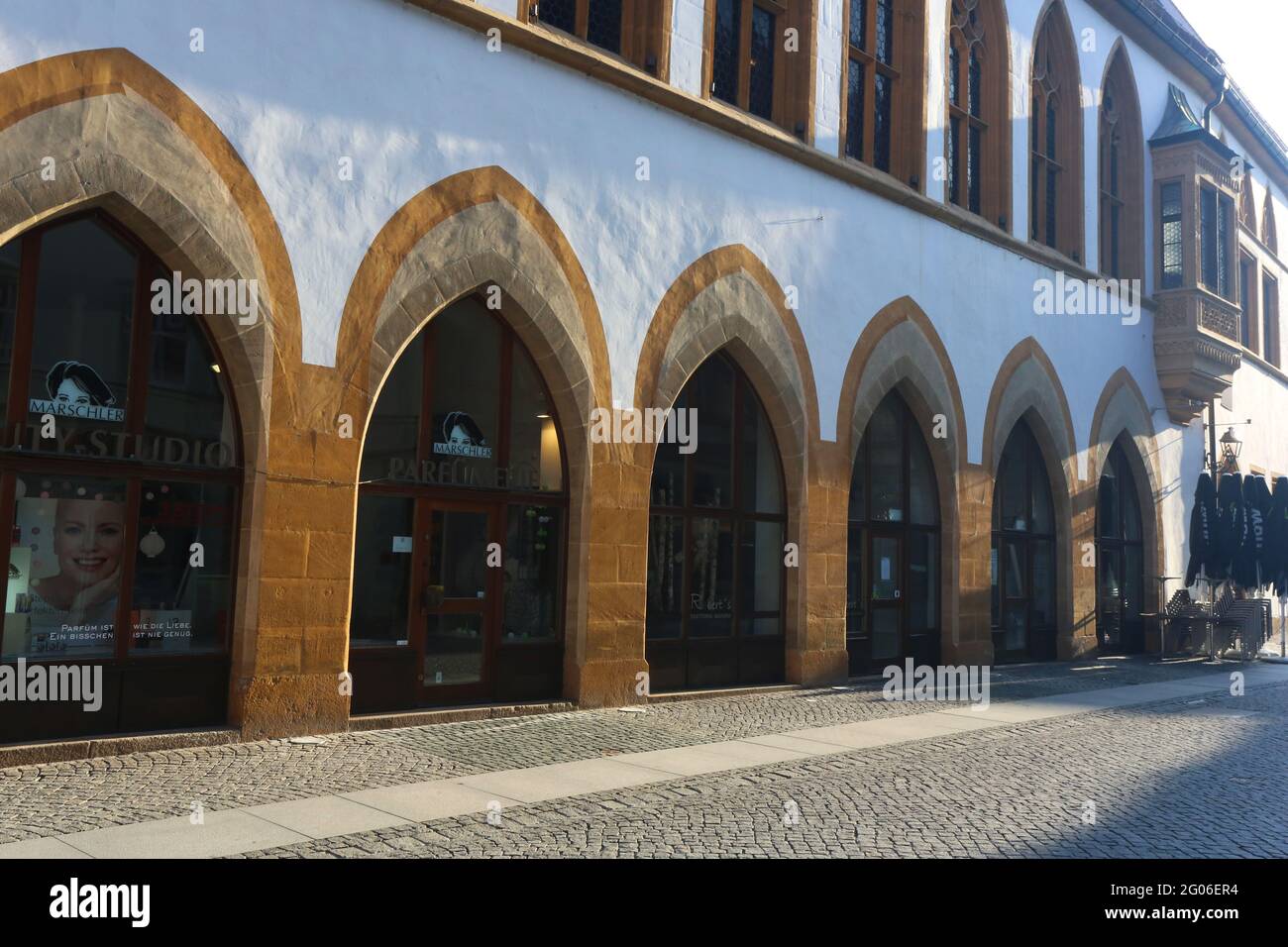 Amberg, Bayerm. Oberpfalz ein Spaziergang durch das mittelalterliche Zentrum Ambergs verzaubert sowie Kulturliebhaber als auch Shoppingfreunde. Stockfoto