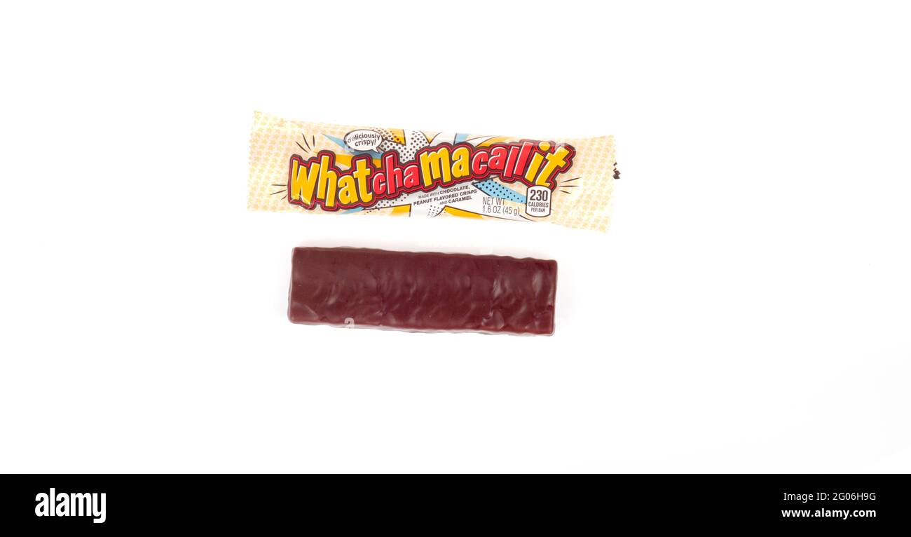 Whatchamacallit Candy Bar von der Hershey Company Stockfoto