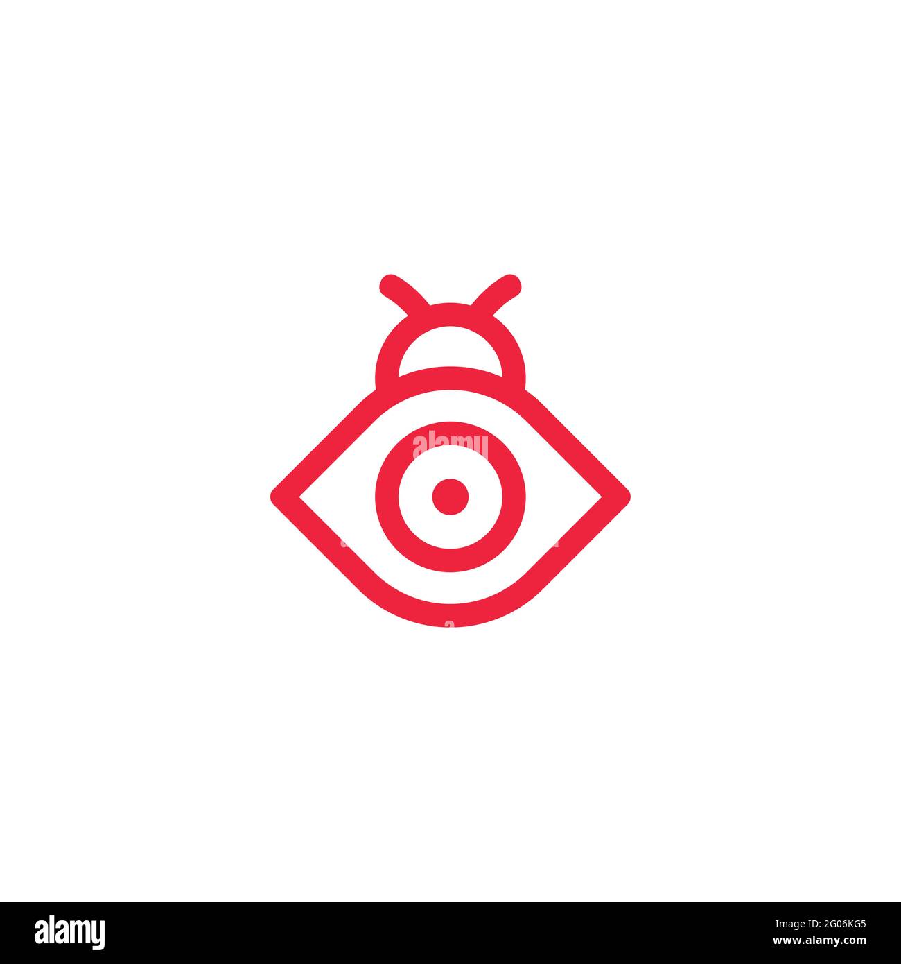 Fokus auf Bug-Augen Stock Vektor